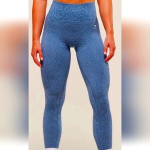 Gymshark Textured Blue Leggings